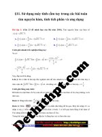 11  SDMTCT trong các bài toán tìm nguyên hàm, tính tích phân và ứng dụng image marked 