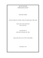 Từ ngữ chỉ bệnh tật và thuốc thang cổ truyền trong tiếng nùng 