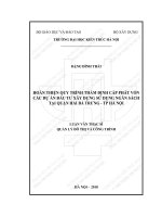 Hoàn thiện quy trình thẩm định cấp phát vốn các dự án đầu tư xây dựng sử dụng ngân sách tại quận hai bà trưng   TP  hà nội (tt) 