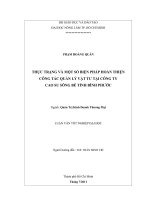 THỰC TRẠNG VÀ MỘT SỐ BIỆN PHÁP HOÀN THIỆN  CÔNG TÁC QUẢN LÝ VẬT TƯ TẠI CÔNG TY CAO SU SÔNG BÉ TỈNH BÌNH PHƯỚC   