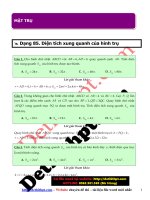 Câu hỏi trắc nghiệm môn toán 12   chương 5   hình học không gian   mặt TRỤ   file word có lời giải chi tiết image marked 