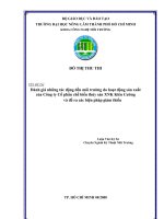 Đánh giá những tác động đến môi trường do hoạt động sản xuất của Công ty Cổ phần chế biến thủy sản XNK Kiên Cường  và đề ra các biện pháp giảm thiểu  