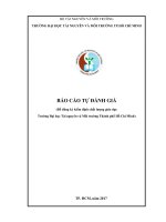 BÁO CÁO TỰ ĐÁNH GIÁ (Để đăng ký kiểm định chất lượng giáo dục Trường Đại học Tài nguyên và Môi trường Thành phố Hồ Chí Minh)