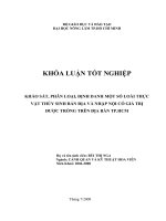 KHẢO SÁT, PHÂN LOẠI, ĐỊNH DANH MỘT SỐ LOÀI THỰC VẬT THỦY SINH BẢN ĐỊA VÀ NHẬP NỘI CÓ GIÁ TRỊ  ĐƯỢC TRỒNG TRÊN ĐỊA BÀN TP.HCM   