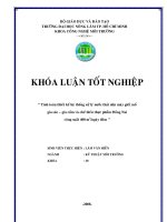 “ Tính toán thiết kế hệ thống xử lý nước thải nhà máy giết mổ  gia súc – gia cầm và chế biến thực phẩm Đồng Nai   công suất 400 m 3 ngày đêm ”