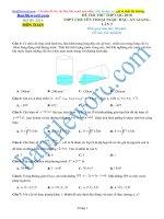 Đề thi thử THPT 2018 môn Toán Trường THPT chuyên Thoại Ngọc Hầu An Giang lần 2 File word Có đáp án Có lời giải chi tiết