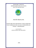  ĐÁNH GIÁ HIỆN TRẠNG MÔI TRƯỜNG VÀ ĐỀ XUẤT BIỆN PHÁP NÂNG CAO HIỆU QUẢ CÔNG TÁC QUẢN LÝ MÔI TRƯỜNG KCN   SUỐI DẦU – TỈNH KHÁNH HOÀ  