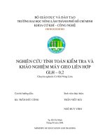 NGHIÊN CỨU TÍNH TOÁN KIỂM TRA VÀ KHẢO NGHIỆM MÁY GIEO LIÊN HỢP       GLH – 0,2