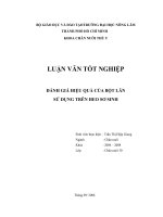 KHẢO SÁT MỘT SỐ CHỈ TIÊU SINH SẢN CỦA CÁC NHÓM GIỐNG HEO NÁI TẠI XÍ NGHIỆP CHĂN NUÔI HEO PHƯỚC  LONG HUYỆN CỦ CHI, THÀNH PHỐ HỒ CHÍ MINH   
