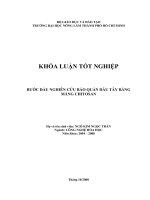     BƯỚC ĐẦU NGHIÊN CỨU BẢO QUẢN DÂU TÂY BẰNG MÀNG CHITOSAN     