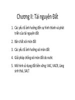 Slide bài giảng môn quản lý tài nguyên thiên nhiên: Các nguồn tài nguyên thiên nhiên và hiện trạng quản lý