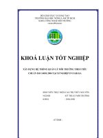   XÂY DỰNG HỆ THỐNG QUẢN LÝ MÔI TRƯỜNG THEO TIÊU CHUẨN ISO 14001:2004 TẠI XÍ NGHIỆP IN FAHASA  