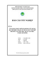 ỨNG DỤNG PHẦN MỀM MAPINFO XÂY DỰNG BẢN ĐỒ HIỆN TRẠNG SỬ DỤNG ĐẤT NĂM 2007  PHƯỜNG TÂN SƠN NHÌ  QUẬN TÂN PHÚ  TP.HỒ CHÍ MINH. 