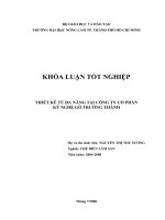     THIẾT KẾ TỦ ĐA NĂNG TẠI CÔNG TY CỔ PHẦN  KỸ NGHỆ GỖ TRƯỜNG THÀNH  