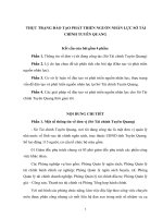 Thực trạng đào tạo phát triển nguồn nhân lực sở tài chính tuyên QUang 