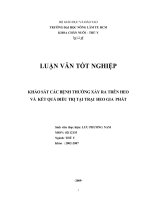      KHẢO SÁT CÁC BỆNH THƯỜNG XẢY RA TRÊN HEO VÀ  KẾT QUẢ ĐIỀU TRỊ TẠI TRẠI  HEO GIA  PHÁT 