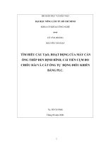  TÌM HIỂU CẤU TẠO, HOẠT ĐỘNG CỦA MÁY CÁN ỐNG THÉP ĐEN ĐỊNH HÌNH; CẢI TIẾN CỤM ĐO  CHIỀU DÀI VÀ CẮT ỐNG TỰ  ĐỘNG ĐIỀU KHIỂN BẰNG PLC. 