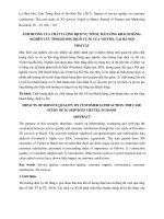 Nghiên cứu ảnh hưởng của chất lượng dịch vụ 3G của Viettel tới sự hài lòng khách hàng tại Hà Nội