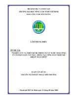 “NGHIÊN CỨU VÀ THIẾT KẾ HỆ THỐNG XỬ LÝ NƯỚC THẢI CÔNG TY CỔ PHẦN GIẤY TÂN MAI – ĐỒNG NAI. CÔNG SUẤT THIẾT KẾ  5000 M 3  NGÀY ĐÊM”  
