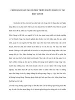 chính sách đạo tạo và phát triển nguồn nhân lực tại BIDV tây hồ