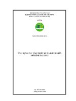 ỨNG DỤNG PLC VÀO THIẾT KẾ VÀ ĐIỀU KHIỂN  MÔ HÌNH TAY MÁY      