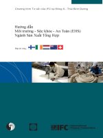 Hướng dẫn Môi trường - Sức khỏe - An Toàn (EHS) Ngành Sản xuất Tổng hợp