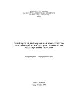       NGHIÊN CỨU HỆ THỐNG LẠNH VÀ KHẢO SÁT MỘT SỐ QUY TRÌNH CHẾ BIẾN ĐÔNG LẠNH TẠI CÔNG TY CỔ  PHẦN THỰC PHẨM TRUNG SƠN   