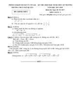 Tổng hợp đề thi HSG cấp trường các môn lớp 9 năm 2017 2018