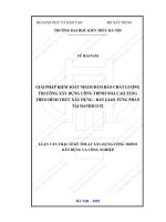Giải pháp kiểm soát nhằm đảm bảo chất lượng thi coogn xây dựng công trình nhà cao tầng theo hình thức xây dựng bàn giao từng phần tại handico52 (tt) 