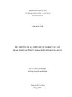 THỊ TRƯỜNG EU VÀ CHIẾN LƯỢC MARKETING SẢN PHẨM GỖ CỦA CÔNG TY SADACO XUẤT KHẨU SANG EU   