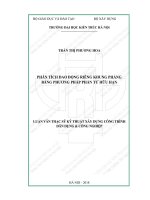 Phân tích dao động riêng khung phẳng bằng phương pháp phần tử hữu hạn (tt) 