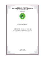 ĐIỀU KHIỂN TẦN SỐ VÀ ĐIỆN ÁP  CỦA MÁY PHÁT ĐIỆN DÙNG BIOGAS    