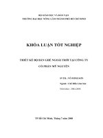   THIẾT KẾ BỘ BÀN GHẾ NGOÀI TRỜI TẠI CÔNG TY    CỔ PHẦN MỸ NGUYÊN  