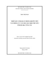 THIẾT KẾ CẢNH QUAN TRONG KHUÔN VIÊN  VĂN PHÒNG TƯ VẤNNHÀ MÁY ĐIỆN PHÚ MỸ I   TỈNH BÀ RỊA VŨNG TÀU 