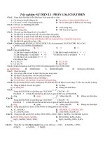 Cau hoi trac nghiem Vật lý 11 - Chuong 1 co DA