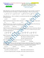 Đề thi thử THPT 2018 môn Lí Sở GDĐT Ninh Bình File word Có đáp án Có lời giải chi tiết