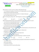 18LTr070  THPT chuyên đại học vinh  nghệ an  đề thi thử THPT 2018  lần 1  có lời giải