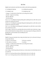 trắc nghiệm môn sinh học có bài giải