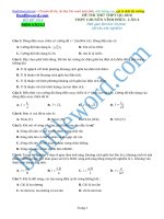 Đề thi thử THPT 2018 môn Lí Trường THPT chuyên Vĩnh Phúc Lần 4 File word Có đáp án Có lời giải chi tiết