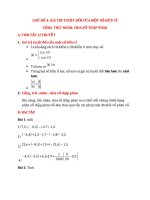 CHỦ ĐỀ 4: GIÁ TRỊ TUYỆT ĐỐI CỦA MỘT SỐ HỮU TỈ CỘNG, TRỪ; NHÂN; CHIA SỐ THẬP PHÂN