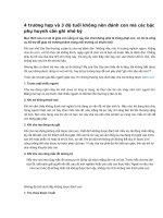 4 trường hợp và 3 độ tuổi không nên đánh con