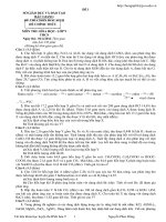 tuyển tập đề thi tỉnh môn hóa học 9 có đáp án chi tiết