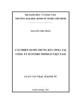 Cải thiện sơ đồ trưng bày (POG) tại công ty suntory pepsico việt nam 