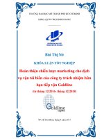 hoàn thiện chiến lược marketing cho dịch vụ vận tải biển của công ty trách nhiệm hữu hạn tiếp vận goldline