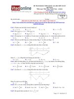 Đề thi thử tham khảo số 01   môn toán VTED 2018