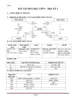 đề cương hóa 9 học kỳ 1 18   19