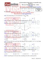 Đề thi thử tham khảo số 12   môn toán VTED 2018