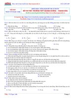 Đề thi thử THPTQG 2018 môn vật lí THPT Quảng Xương Thanh Hóa hay và khó 