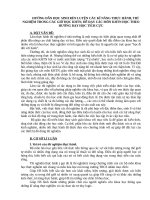 HƯỚNG DẪN HỌC SINH RÈN LUYỆN CÁC KĨ NĂNG THỰC HÀNH, THÍ NGHIỆM  THEO HƯỚNG DẠY HỌC TÍCH CỰC