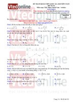 Đề thi thử tham khảo số 14   môn toán VTED 2018